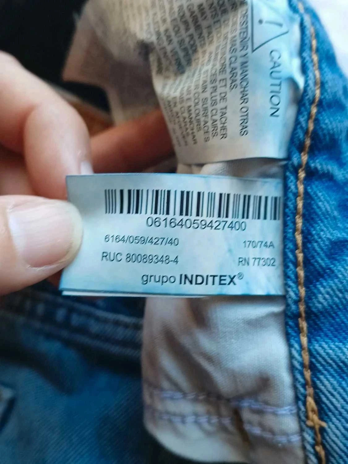 Jean straight Zara de cintura alta talla 40 – photo 10